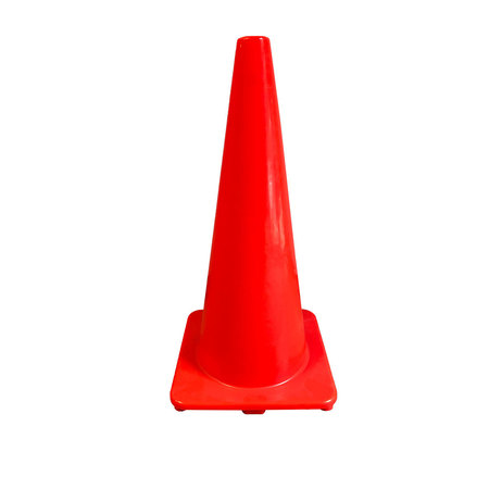 SAFE HANDLER Safety Cone 28" PVC Traffic Cone for Construction, Orange BLSH-28CONE-O